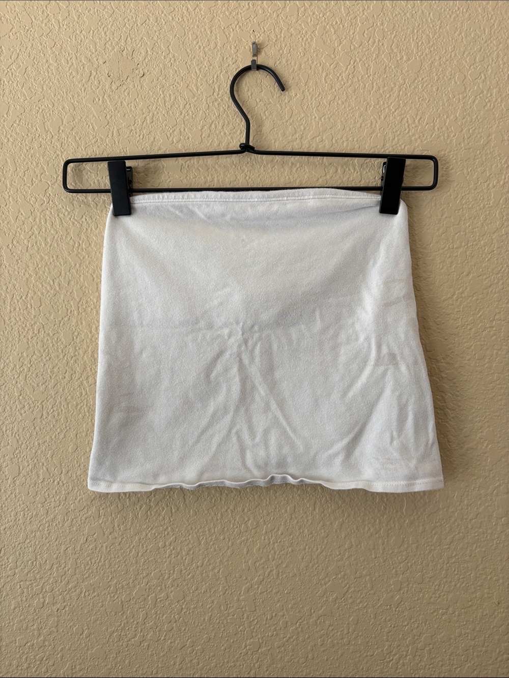 wild fable White Ribbed Crop Tube Top